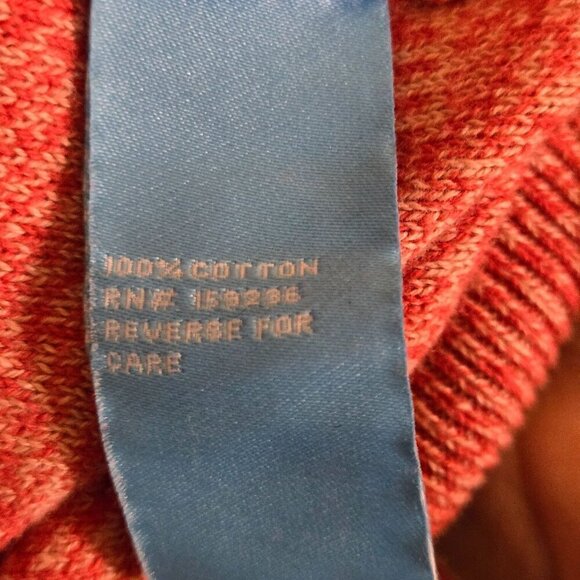 J. McLaughlin Heather Red Luke Sweater 100% Cotton Crewneck Size XL - Picture 4 of 4